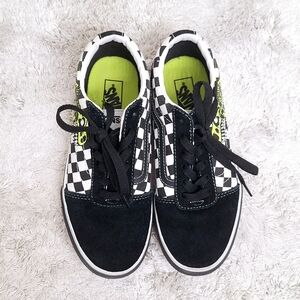 Boy's Dino Checker Board Vans MB